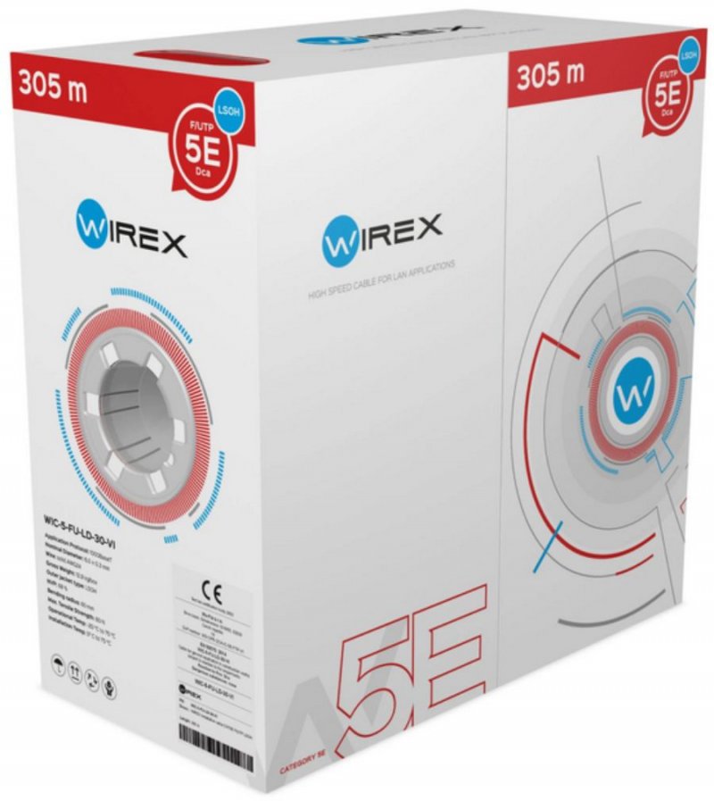 Wirex WIREX Inštalačný kábel CAT5E F/UTP LSOH / DCA 305m box fialový